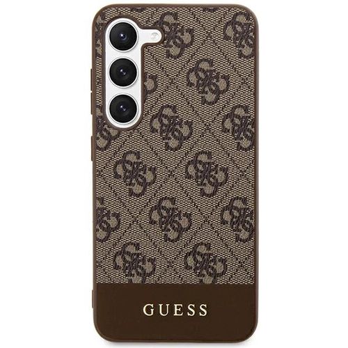 Guess 4G Stripe Collection case for Samsung Galaxy S24+ - brown, Guess 3666339241162 3666339241162