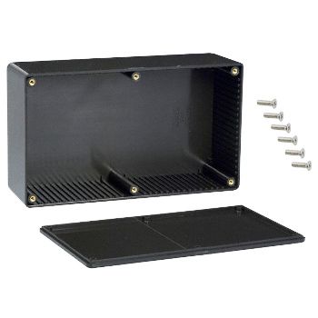 Plastic enclosure 191x110x57mm black HAMMOND 1591EBK 623980548104
