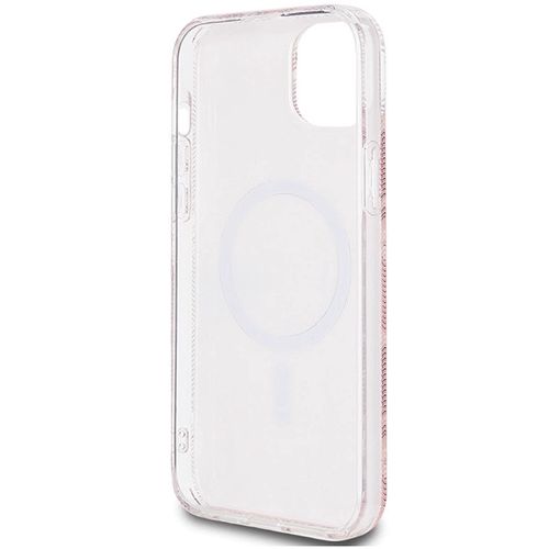 Guess IML GCube MagSafe case for iPhone 15 Plus / 14 Plus - pink, Guess 3666339221997 3666339221997