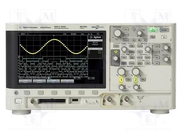 Oscilloscope: mixed signal; Ch: 2; 70MHz; 2Gsps; 100kpts/ch; ≤5ns KEYSIGHT MSOX2002A