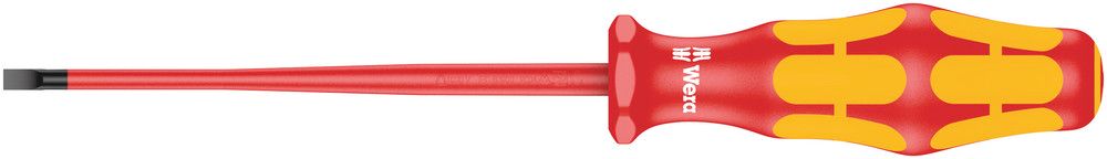 160 iS VDE Insulated screwdriver with reduced blade diameter for slotted screws, 0.6x3.5x100, Wera 05006440001