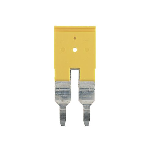 Cross-connector (terminal), Plugged, Number of poles: 2, Pitch in mm: 8.10, Insulated: Yes, 41 A, yellow Weidmuller 1627850000 04008190200428