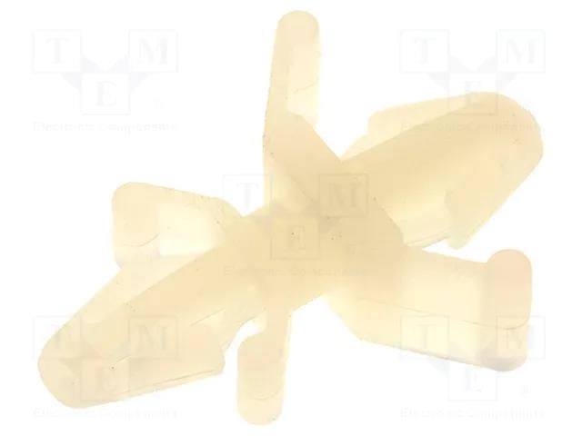 PCB distance; polyamide; L: 4.8mm; snap fastener; natural; UL94V-2 KSS WIRING CS-0305