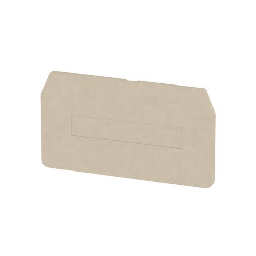 Partition plate (terminal), End and intermediate plate, 62 mm x 34.8 mm, dark beige Weidmuller 1632090000 04008190263348