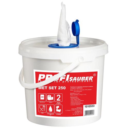 Cloths in a bucket with a soaking dispenser ProfiSauber WET SET 250, Profi Sauber SET-WET-250 SET-WET-250