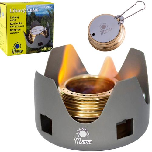 Tourist alcohol stove fueled with ethanol and alcohol MEVA, Meva ULV21001 ULV21001