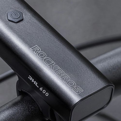 Rockbros RHL600 front bicycle light 600lm 2600mAh IPX6 - black, Rockbros 5907769364662 5907769364662