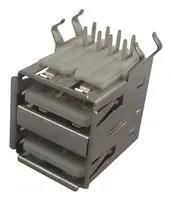USB STACKED, 2.0 TYPE A, 2PORT, VERTICAL 61400826021