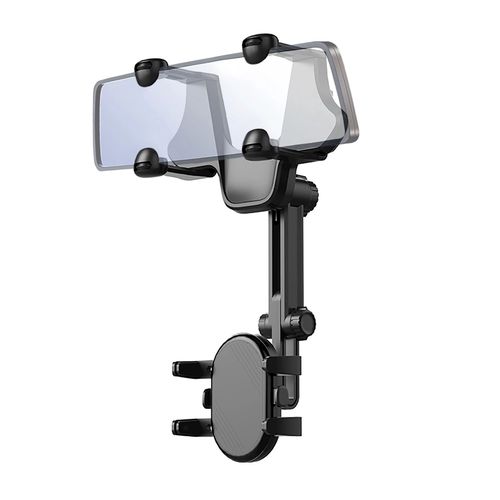 Car Phone Holder for Rearview Mirror - Black, Hurtel 5907769361258 5907769361258