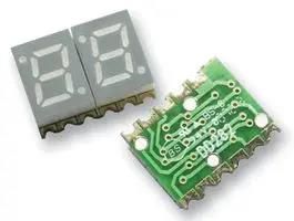 LED DISPLAY, SMD, DUAL, 7MM, RED, CA HDSM-291C