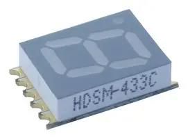 LED DISPLAY, SMD, 10MM, RED, CC HDSM-433C