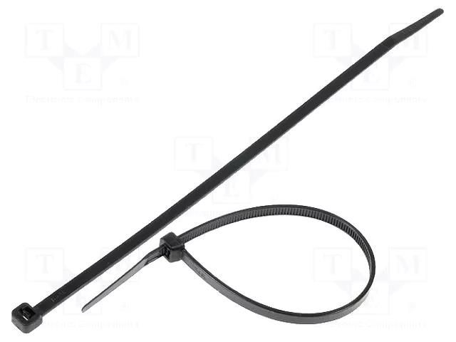 Cable tie; L: 203mm; W: 4.6mm; black; polyamide; 215.5N; Ømax: 55mm KSS WIRING CV-200B