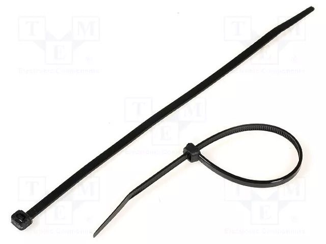 Cable tie; L: 203mm; W: 4.6mm; black; polyamide; 215.5N; Ømax: 55mm KSS WIRING CV-200W