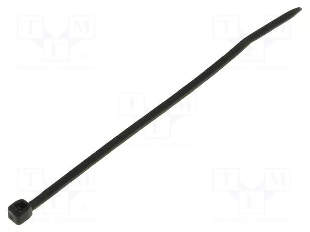 Cable tie; L: 71mm; W: 1.6mm; black; polyamide; Ømax: 11mm KSS WIRING CVT-070B