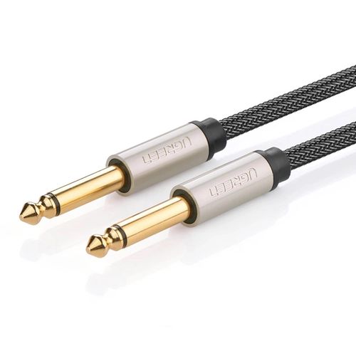 Ugreen AV128 10636 mono TS cable 6.35mm jack / 6.35mm jack 1m - gray, Ugreen 10636-ugreen 10636-ugreen