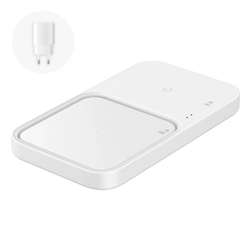 Samsung Wireless Charger Duo EP-P5400TWEGEU inductive charger 15W - white + mains charger + cable, Samsung EP-P5400TWEGEU EP-P5400TWEGEU