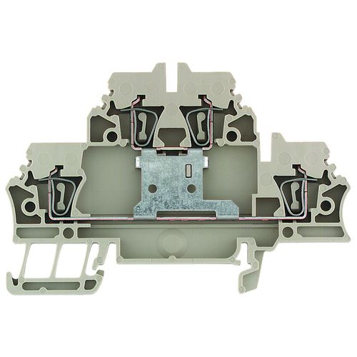 Multi-tier modular terminal, Tension-clamp connection, 2.5 mm², 500 V, 20 A, Number of levels: 2, dark beige Weidmuller 1689990000 04008190875459