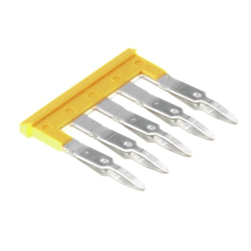 Cross-connector (terminal), Plugged, Number of poles: 5, Pitch in mm: 5.10, Insulated: Yes, 24 A, yellow Weidmuller 1693830000 04008190883669