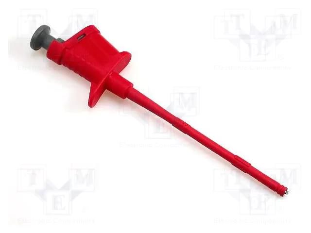 Clip-on probe; hook type; 6A; red; 4mm ELECTRO-PJP PJP6008-IEC-R