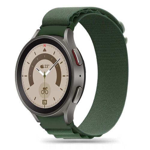 Tech-Protect Nylon Pro Strap for Samsung Galaxy Watch 4 / 5 / 5 Pro / 6 / 7 / FE - Dark Green, Tech-Protect 5906203697601 5906203697601