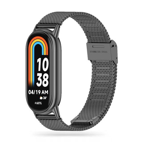 Tech-Protect MilaneseBand Strap for Xiaomi Smart Band 8 / 8 NFC - Black, Tech-Protect 5906302300952 5906302300952