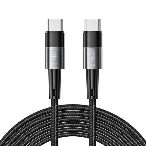 Tech-Protect UltraBoost USB-C / USB-C PD Cable 100W 5A 3m - Gray, Tech-Protect 5906203694990 5906203694990