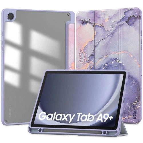 Tech-Protect SC Pen Hybrid Case for Samsung Galaxy Tab A9+ 11&quot; X210 / X215 / X216 - Purple Marble, Tech-Protect 5906203696192 5906203696192