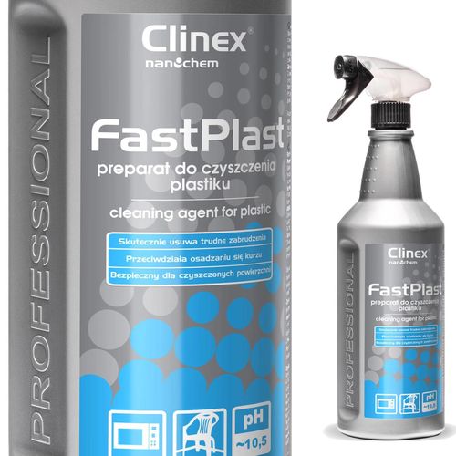 Antistatic preparation for cleaning plastic, household appliances, furniture, RTV, CLINEX FastPlast 1L, Clinex 77-695 77-695