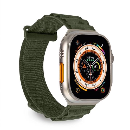 Puro Extreme Nylon Strap for Apple Watch 42 / 44 / 45 / 49 mm - Dark Green, Puro PUAW44EXTREMEDKGRN PUAW44EXTREMEDKGRN