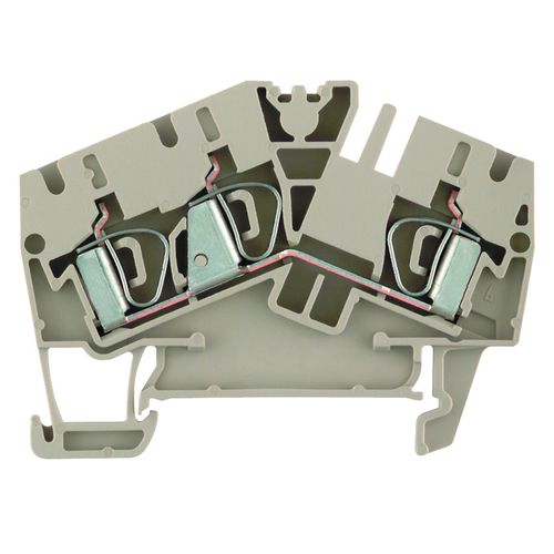 Feed-through terminal block, Tension-clamp connection, 4 mm², 800 V, 32 A, Number of connections: 3 Weidmuller 1770360000 04032248143191