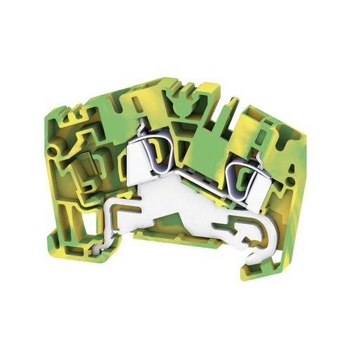 PE terminal, Tension-clamp connection, 4 mm², 800 V, Number of connections: 2, Number of levels: 1, Green/yellow Weidmuller 1770380000 04032248142972