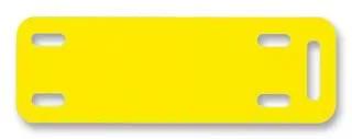 LABEL, PLATE, YEL, 50.8X12.7MM, PK500 M200X050Y6T