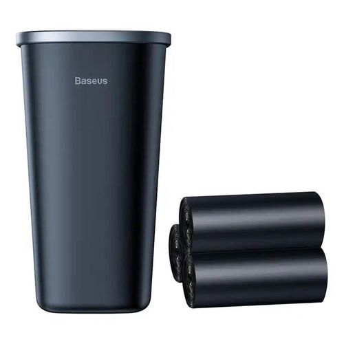 Baseus Dust-free Vehicle-mounted Trash Can（Trash Bag 3 roll/90）Black, Baseus CRLJT-A01