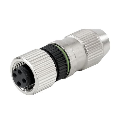 Round plug (field customisable), Female socket, straight, Insulation displacement connection, M12, 0.14 mm², 0.34 mm², 2.9 - 5.1 mm, Number of poles: Weidmuller 1781540001 04032248430017