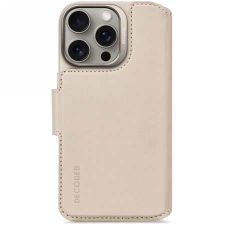 Decoded Leather Detachable Wallet MagSafe Case with Wallet for iPhone 16 Pro - Pink, Decoded D25IPO16PDW5CY D25IPO16PDW5CY