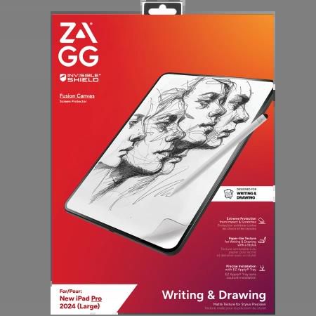 ZAGG InvisibleShield Fusion Canvas Antibacterial Protective Film Imitating Paper for iPad Pro 13&quot; 2024, Zagg 200314352 200314352