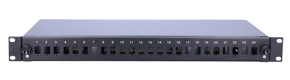 Extralink 24 Core | Patch panel | 24 port, black, EXTRALINK EX.3012 5902560363012