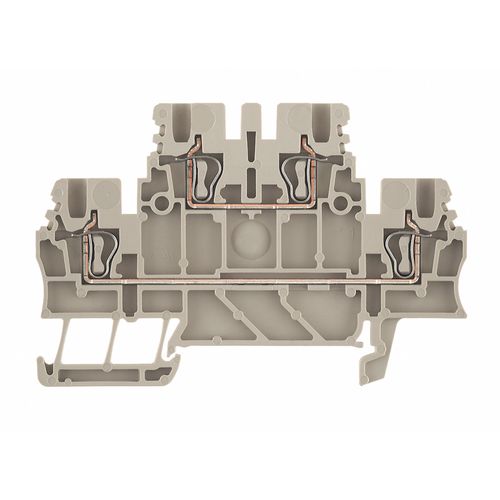 Multi-tier modular terminal, Tension-clamp connection, 1.5 mm², 500 V, 17.5 A, Number of levels: 2, dark beige Weidmuller 1791100000 04032248239078