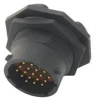 RECEPTACLE, HISEAL, SIZE14, 19WAY, PIN UTS714D19P