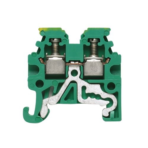 PE terminal, Screw connection, 1.5 mm², 400 V, Number of connections: 2, Number of levels: 1, Green/yellow Weidmuller 1798460000 04032248330003