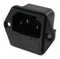 POWER ENTRY, RCPT, 10A, 250VAC, QC 719W-00/03