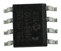 SERIAL EEPROM, 512KBIT, 10MHZ, SOIC-8 25LC512-E/SN.