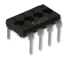DIP SW, 4CKT, SPST, 2A/500VDC, TH 1825190-3