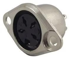 SOCKET, CHASSIS, DIN, CATCH, 4WAY 0103 04