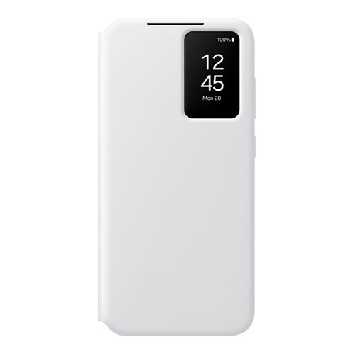 Samsung Smart View Wallet Case EF-ZS721CWEGWW for Samsung Galaxy S24 FE - White, Samsung EF-ZS721CWEGWW EF-ZS721CWEGWW