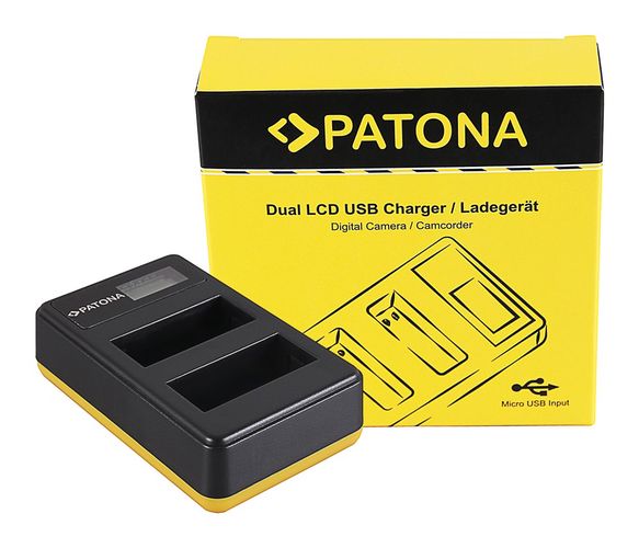 PATONA Dual LCD USB Charger f. Canon LP-E8 550D 600D 650D 700D, PATONA 181967 4055655205788