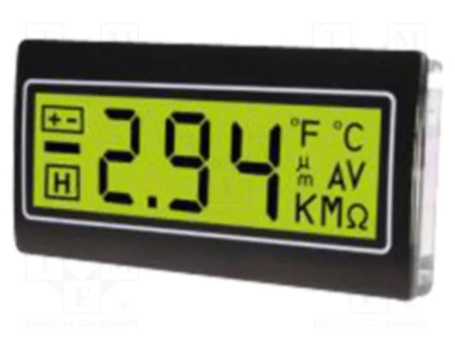 Voltmeter; digital,mounting; -200÷200mV; on panel; LCD; 3,5 digit TDE INSTRUMENTS DPM961-TG