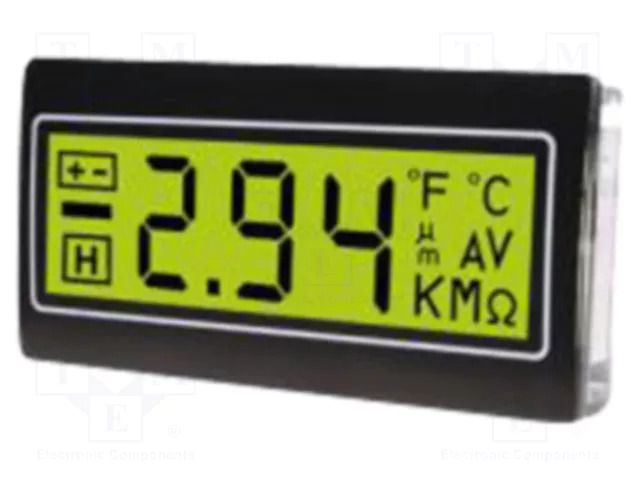 Voltmeter; digital,mounting; -200÷200mV; on panel; LCD; 3,5 digit TDE INSTRUMENTS DPM962-TG