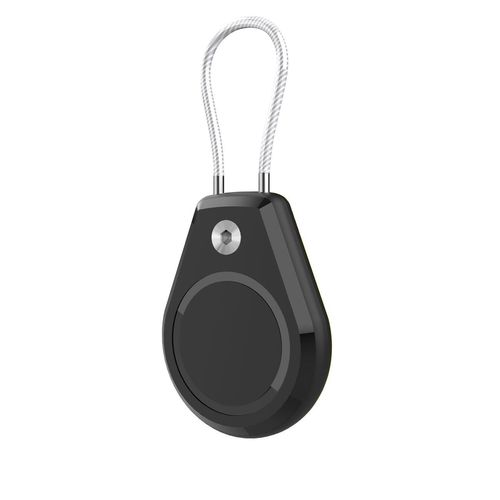 Apple AirTag Case Waterproof with Steel Cable - Black, Hurtel 5907769372414 5907769372414
