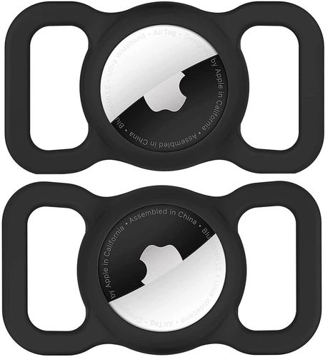 Apple AirTag Silicone Case for Dog or Cat Collar - Black, Hurtel 5907769372360 5907769372360